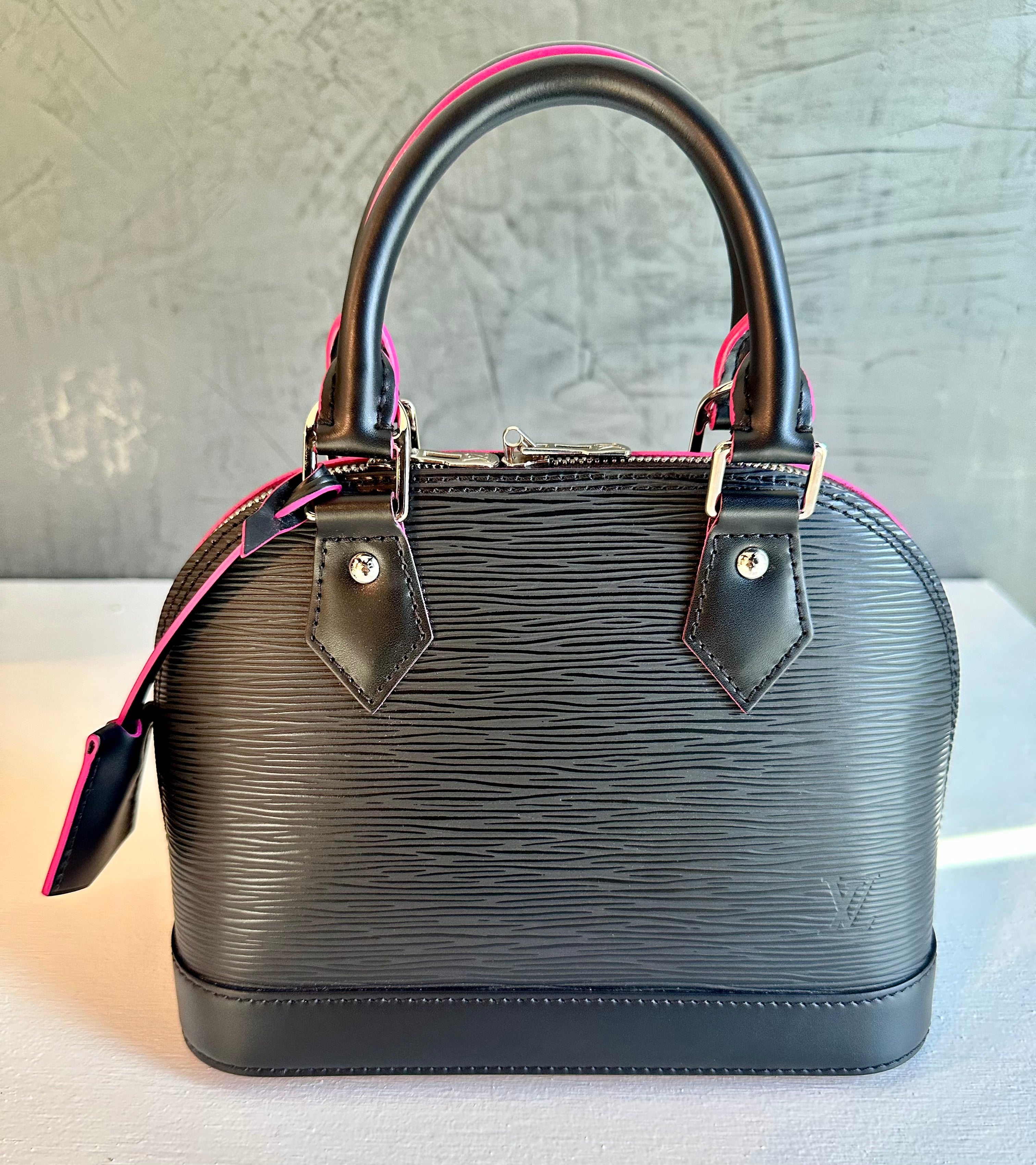 Louis Vuitton Alma BB – Epi Leather (Black / Hot Pink) (New)
