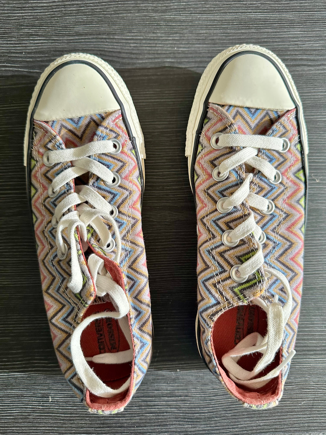 Missoni x Converse Limited Edition Chuck Taylor Sneakers Multicolor Zigzag Size 5 New