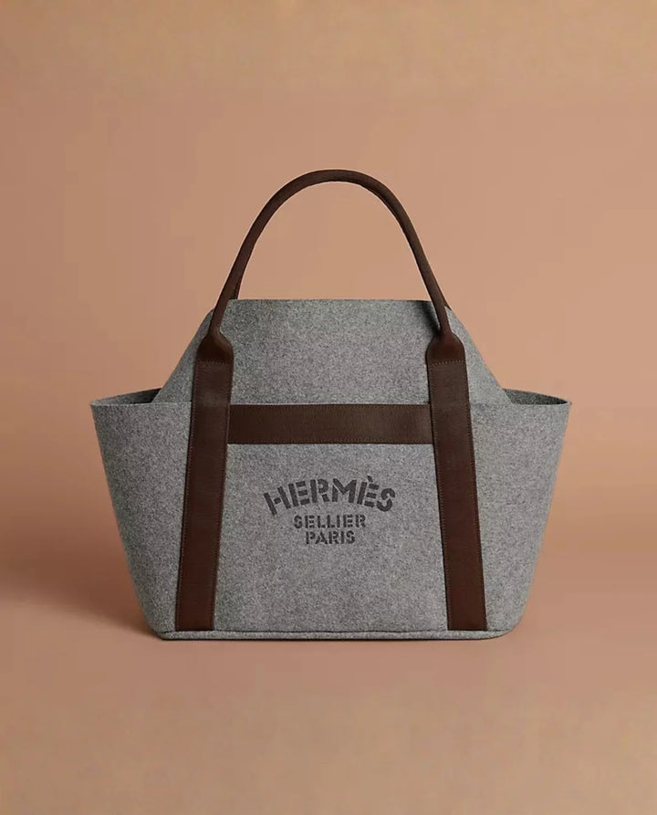 Hermès De Pansage Wool Tote