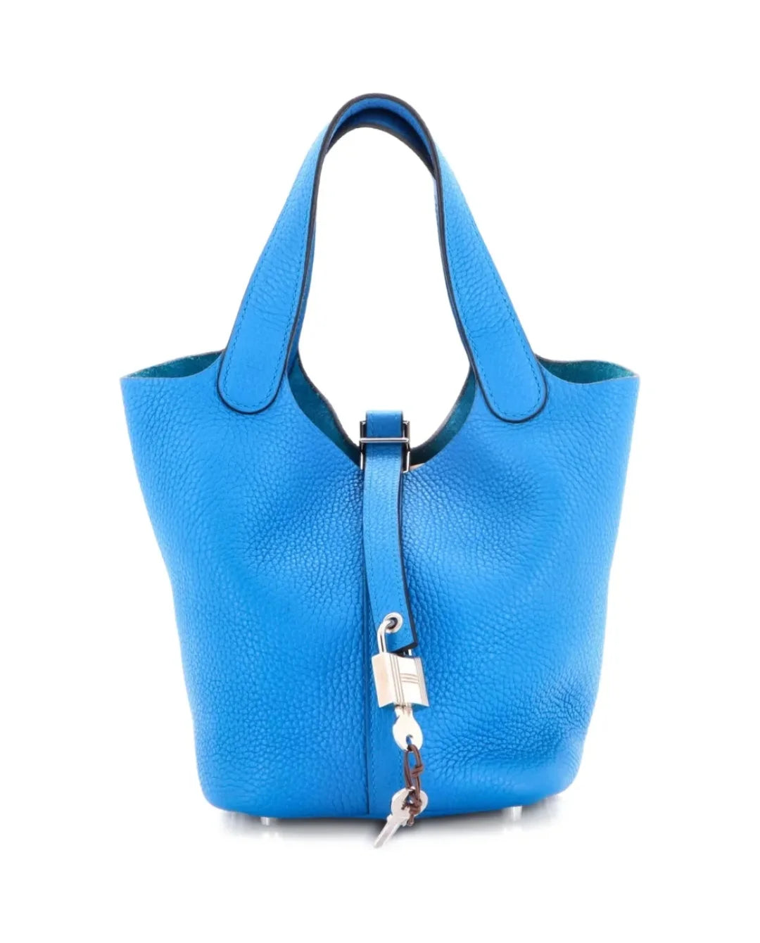 Hermès Picotin Lock 18 Eclat Bleu Frida/Rose