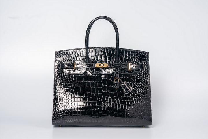 Hermès Birkin Sellier 35 Niloticus Crocodile Black with Gold Hardware (2021, Z Stamp) (Pristine Condition)