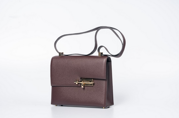 Hermès Verrou 21 Sellier in Rouge H Epsom Leather with Gold Hardware
