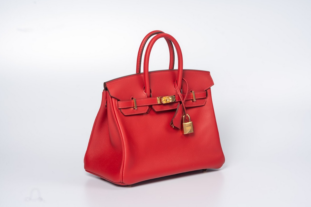 Hermès Birkin 25 Rouge Piment Swift Leather with Gold Hardware