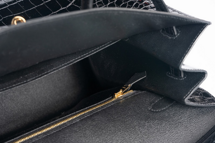 Hermès Birkin Sellier 35 Niloticus Crocodile Black with Gold Hardware (2021, Z Stamp) (Pristine Condition)