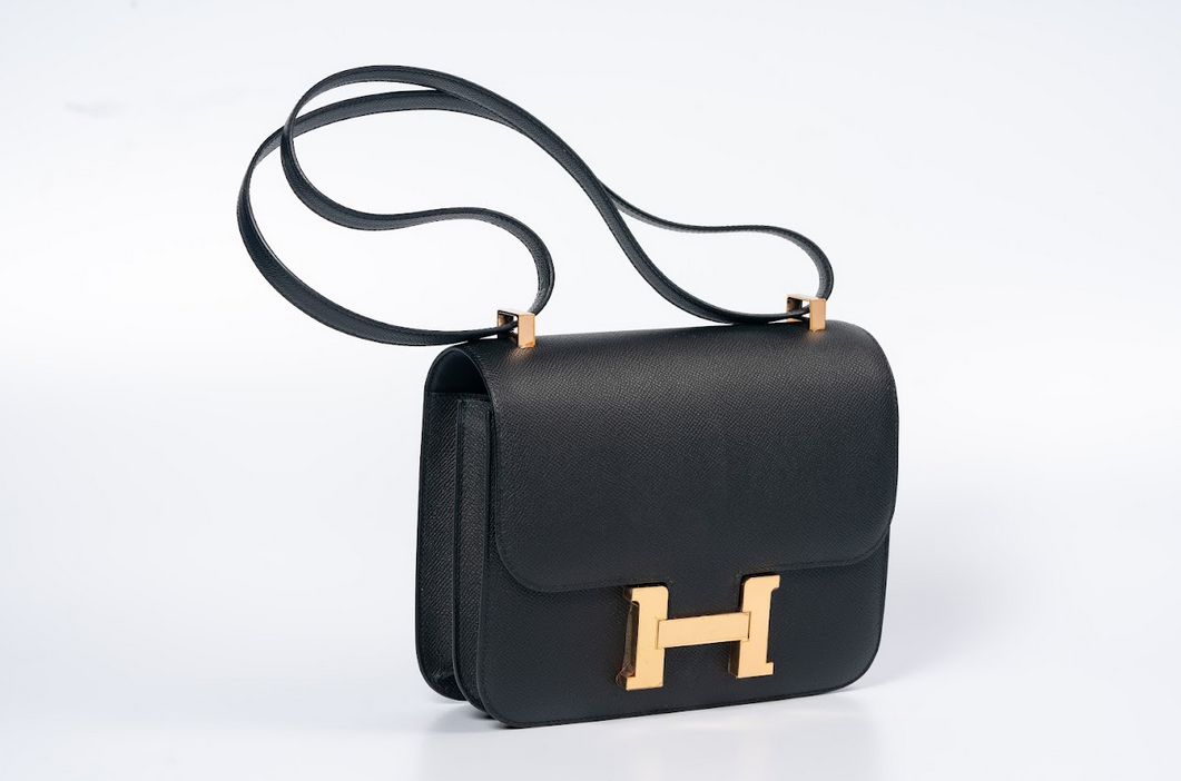 Hermès Constance 24 Epsom Black with Gold Hardware
