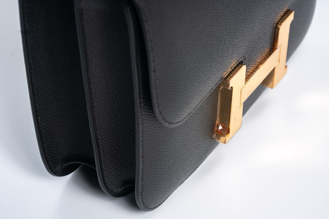 Hermès Constance 24 Epsom Black with Gold Hardware