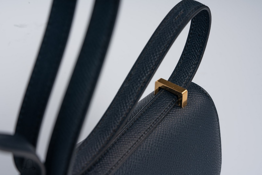 Hermès Constance 1-Elan Epsom Leather Indigo Blue with Rose Gold Hardware New