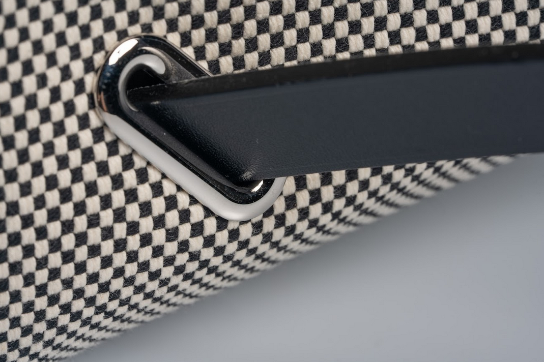 Hermès Herbag à Dos Zip Backpack Toile H Noir / Écru with Palladium Hardware