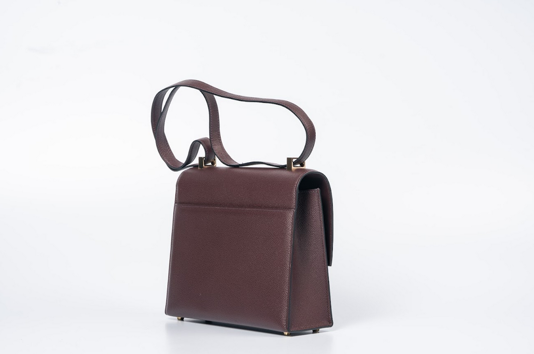 Hermès Verrou 21 Sellier in Rouge H Epsom Leather with Gold Hardware