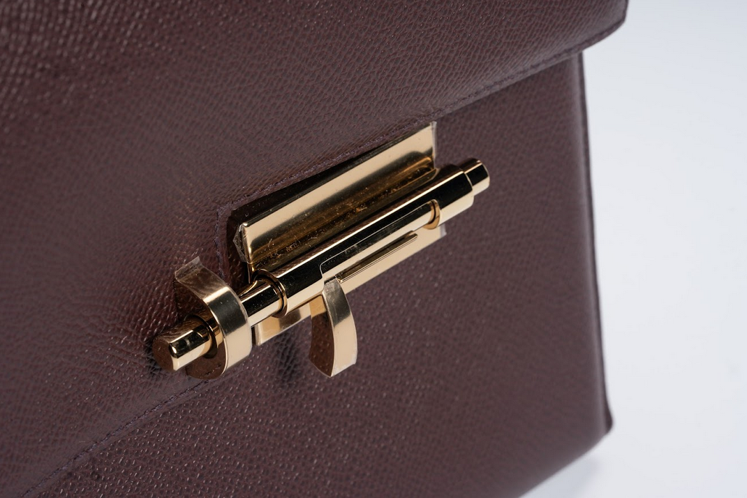 Hermès Verrou 21 Sellier in Rouge H Epsom Leather with Gold Hardware